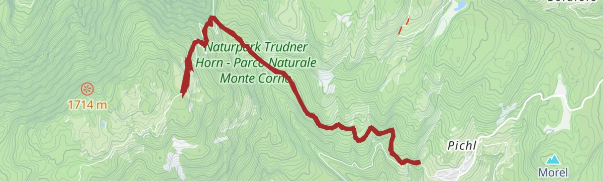 Route map: Malga Monte Corno